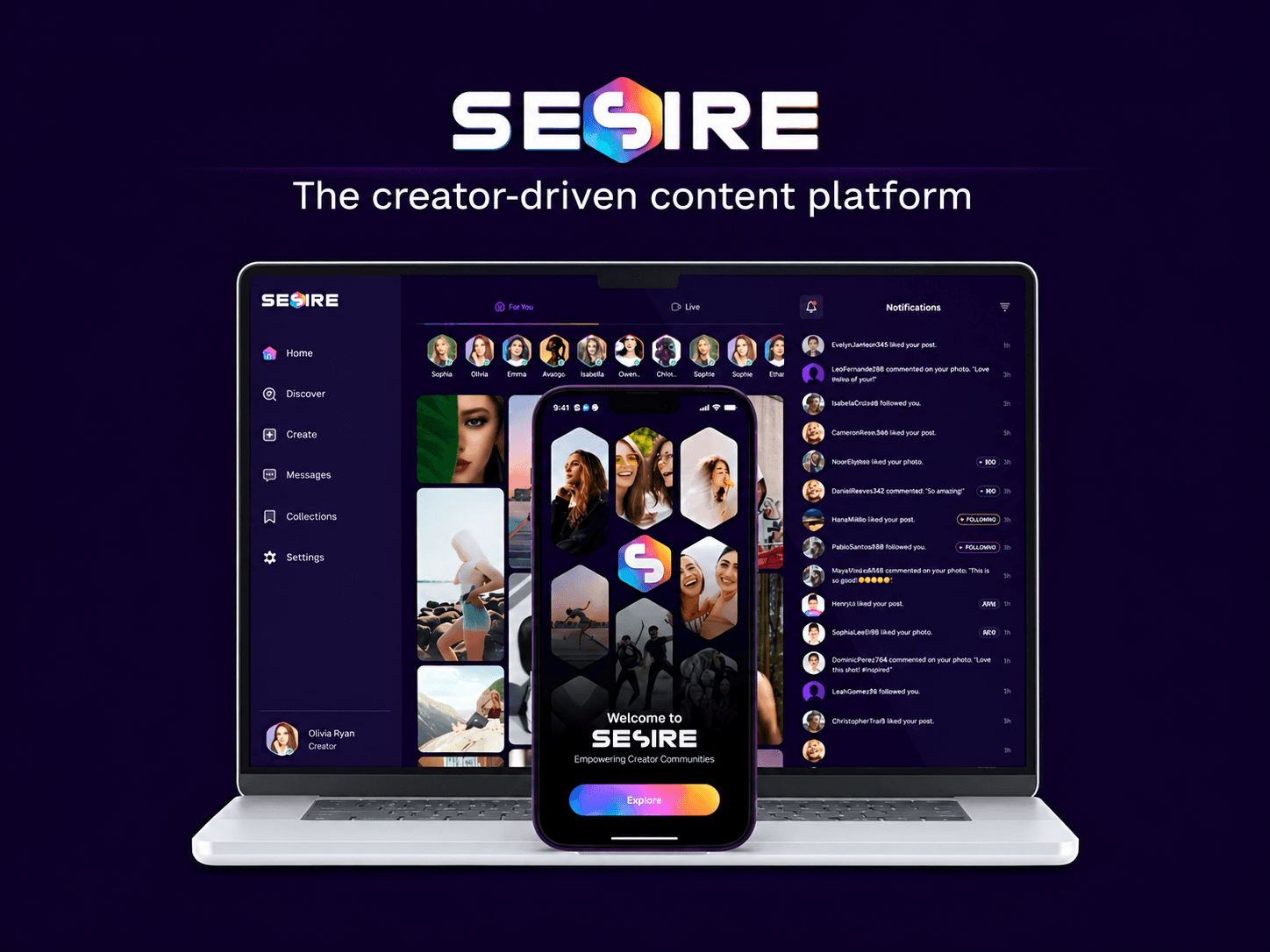 Sesire creator monetization platform developed by Expertizo