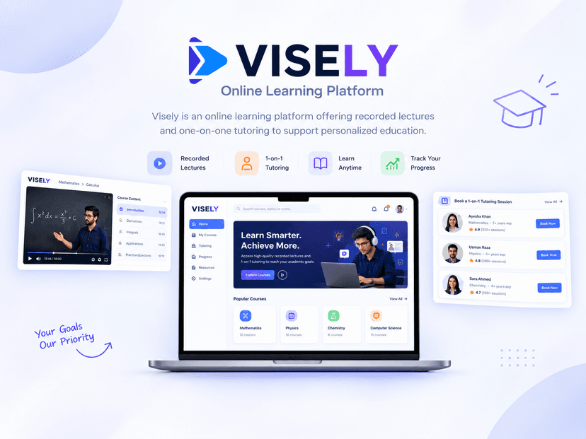 Visely online learning platform developed by Expertizo